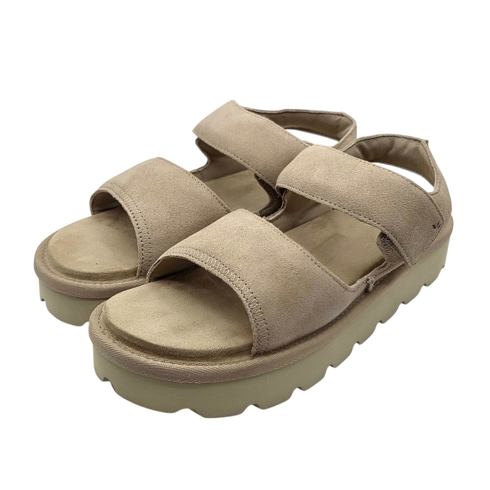 Koolaburra By UGG Tizz Adjustable Platform Sandals Women's Size 10 Beige NEW